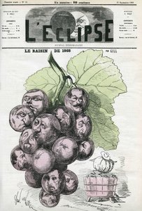 The Grape of 1868 by Andre Gill