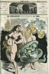 The temptation, the Republic-Eve tempted by the Orleans-Snake. Cover in 