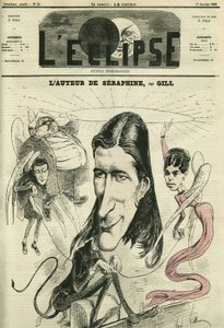 Victorien Sardou, French playwright. Cover in L
