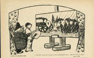 Illustration by Andre Helle in Le Smile, no 12, 20/03/13 - The Opinion of the Master Cube - Art, Avant-garde, Cubism by Andre Helle