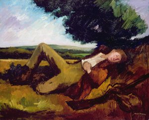 The Hunters Rest or The Sleeping Hunter, 1929 by Andre Mare