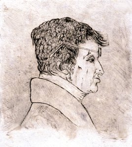 Andre Marie Ampere, Self-Portrait c. 1805-1810 by Andre Marie Ampere