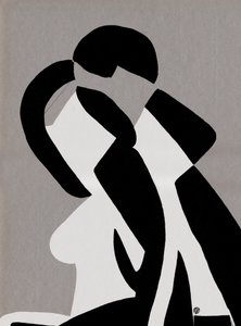 Abstract Embracing Couple by André Viana