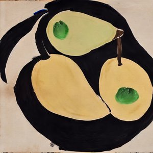 Modern Pears Still Life by André Viana