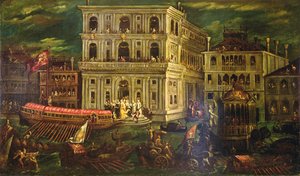 Embarkation of the Dogaressa Morosina Morosini Grimani 4 May 1597, Venice
