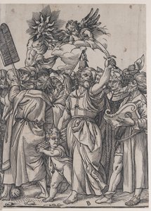 Isaac, Noah and Other Figures, from The Triumph of Christ, 1836 by Andrea Andreani