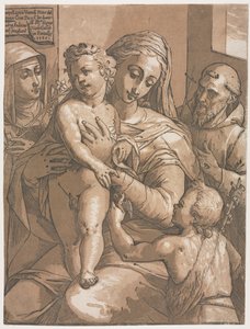 Virgin and Child with St. John, St. Catherine of Siena and St. Francis by Andrea Andreani