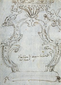 Sketch for Chair Back by Andrea Brustolon