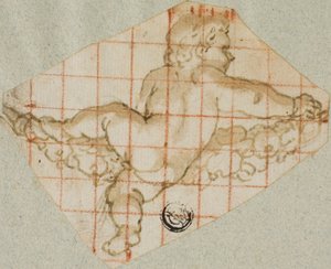 Putto with Garland by Andrea Lilio