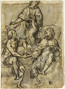Saint Clement Flanked by Saints Sebastian and Roch