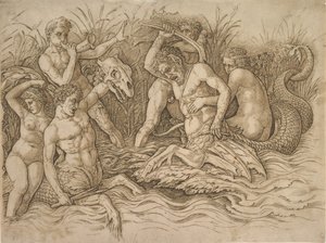Battle of the Sea-Gods (Right Half)