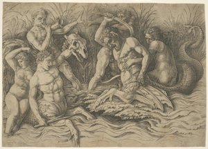 Battle of the Sea Gods: Right Half of a Frieze
