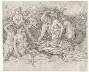 Battle Between Tritons with Nereids on Their Backs
