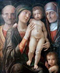 Holy Family with St Elizabeth and St John the Baptist as a Child