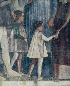 Sigismund and Francesco II Gonzaga (detail) by Andrea Mantegna