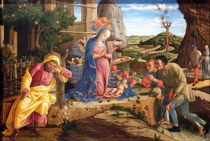 The Adoration of the Shepherds by Andrea Mantegna