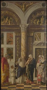 The Circumcision (Uffizi Tryptich, Right Panel) by Andrea Mantegna