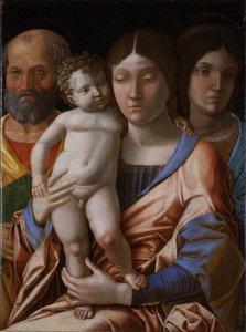 The Holy Family with a Saint