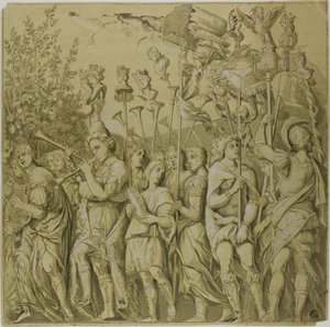 Triumphs of Julius Caesar: Canvas No. VII