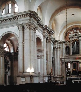 Interior view of the nave, 1566-80 by Andrea Palladio