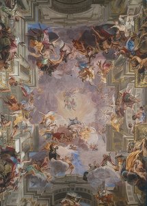 Saint Ignatius in Glory. 1691-1694 by Andrea Pozzo
