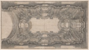 Illusionistic Architecture for the Vault of San Ignazio by Andrea Pozzo