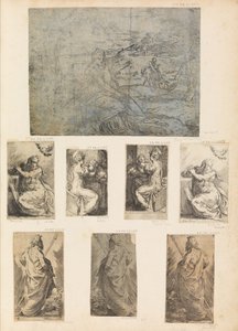 Flight into Egypt, Virgin and Child, the Annunciation, a Saint