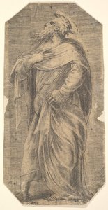 Saint Jude Facing Left, Book Under His Left Arm, from 