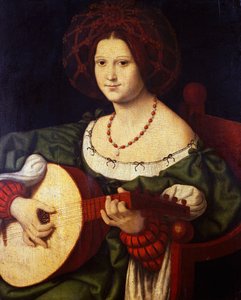 The lute player, by Andrea Solario, Italy