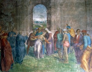 Healing of the Possessed Woman, by Andrea del Sarto