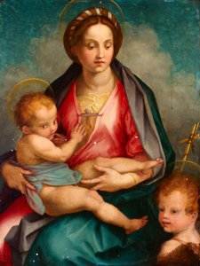 Madonna and Child with St John by Andrea del Sarto