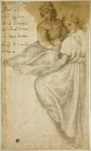 Saint Anne and Standing Woman with Salver by Andrea del Sarto