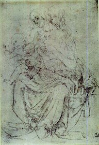 Study of a Madonna and Child by Andrea del Verrocchio
