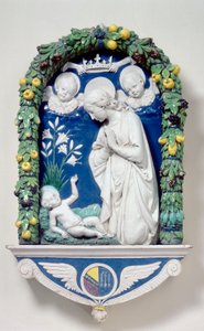 Madonna of the Lilies by Andrea Della Robbia