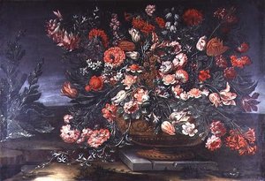 Still Life of Flowers by Andrea the Elder Scacciati
