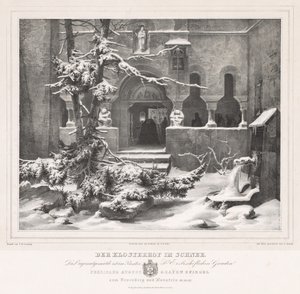 Churchyard with Snow by Andreas Borum