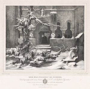 Churchyard with Snow by Andreas Borum