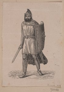 Walking Warrior with Shield