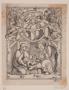Initials with Depictions of the Annunciation and the Birth of Jesus by Andreas Flinch