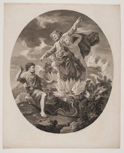 Moses with the Burning Bush by Andreas Flint