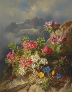 Still Life with Alpine Flowers
