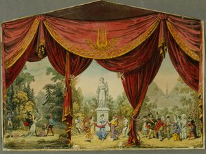 Sketch for the curtain for the Imperial Theatre in Saint Petersburg