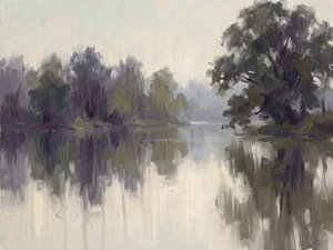 Misty River Reflections