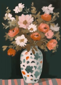 Vibrant Flowers In Vase