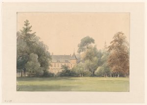 View of the Oude Loo by Andreas Schelfhout