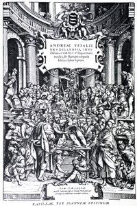 Title Page to the Second Edition of the De Humani Corporis Fabrica, Plate 3 by Andreas Vesalius