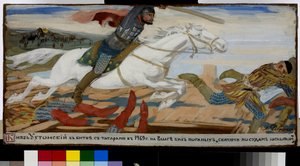 Prince Ukhtomsky in the Battle with Tartars at Volga in 1469