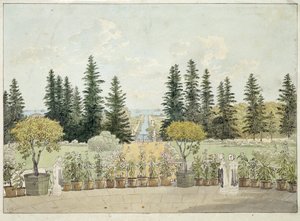 View from the Terrace of the Great Oranienbaum Palace