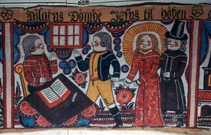 Depiction of Christ before Pontius Pilate from Sweden, 19th century