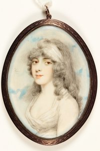 A Young Lady in White Dress and Bandeau